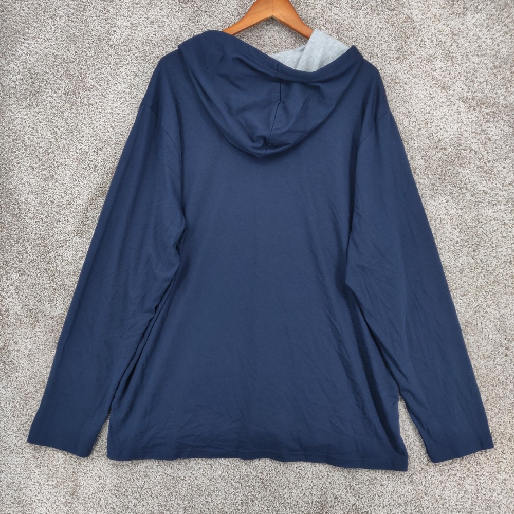 Polo Ralph Lauren Lightweight Hoodie Mens XL Blue Long Sleeve Pony Logo - Picture 7 of 13